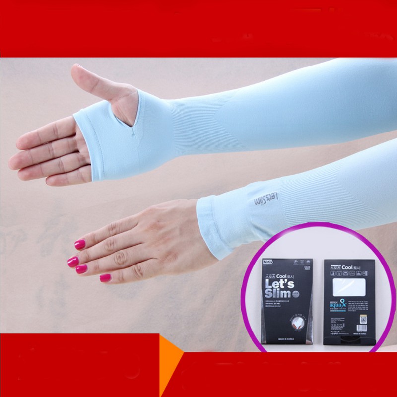 Set 2 Đôi Găng Tay Chống Nắng Xỏ Ngón Lets Slim Hàn Quốc. Giao màu ngẫu nhiên