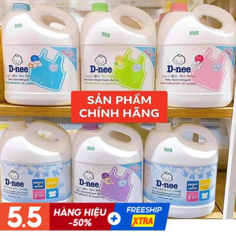 (CHÍNH HÃNG) Nước giặt Dnee 3000ml mẫu mới (Thái Lan)