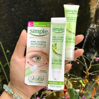 🎀Thanh lăn trị quầng thâm, bọng mắt Simple Revitalising Eye Roll-On 🎀