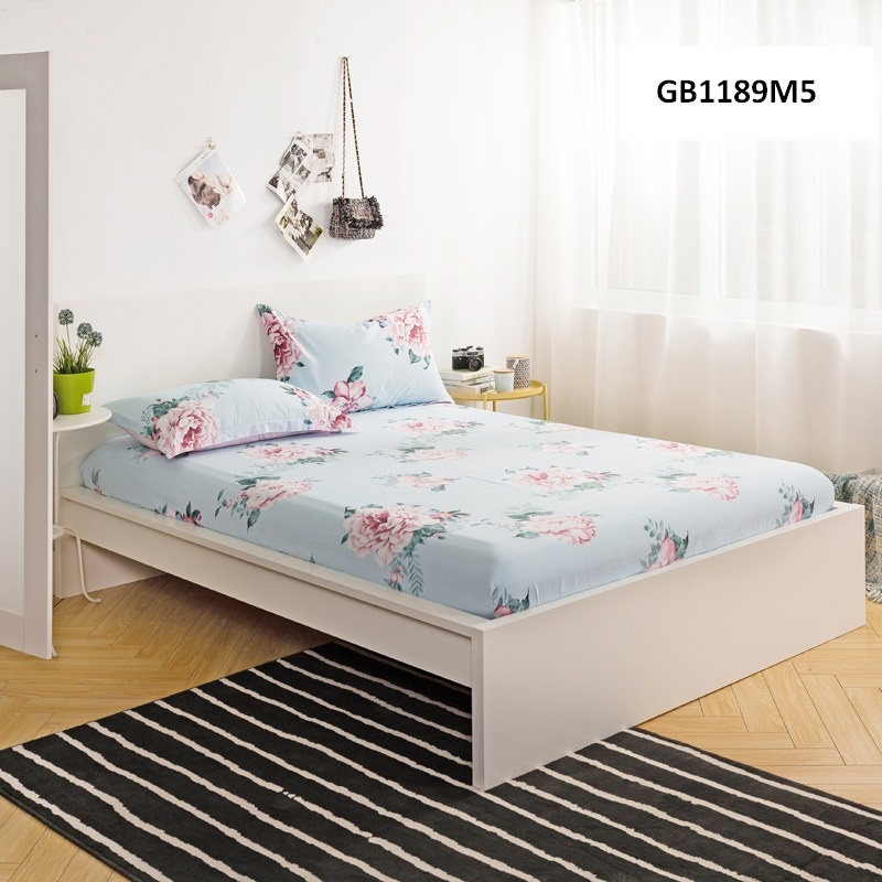 GB1189- sale 30% Ga trải giường bọc chun cotton 180x 200cm hàng nhập