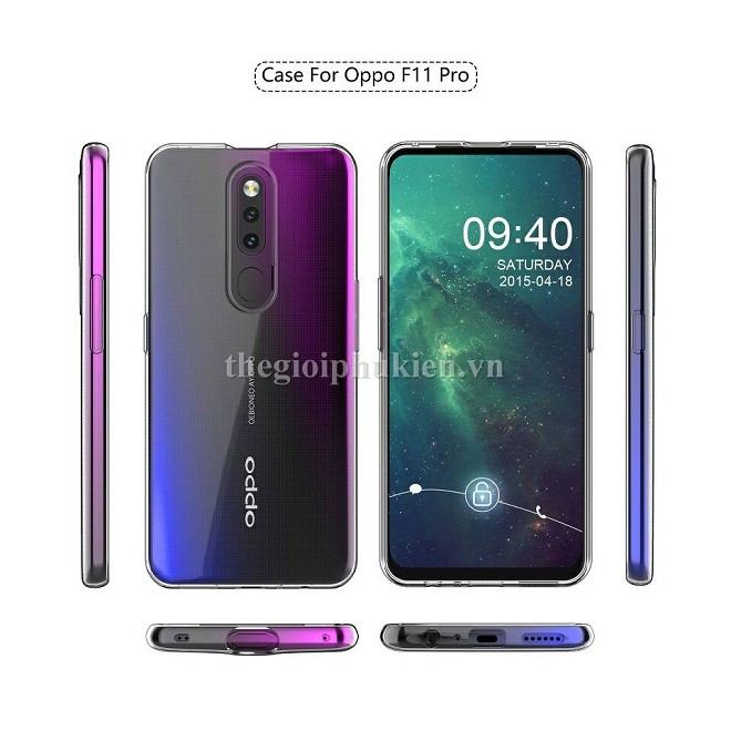 Ốp lưng silicon dẻo trong suốt OPPO F11 Pro siêu mỏng 0.6mm | BigBuy360 - bigbuy360.vn