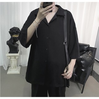 Áo Sơ Mi Nam Trơn Tay Lỡ Cổ Ve Phong Cách Trẻ Trung Thời Trang Zenkonu SO MI NAM 1000027V1