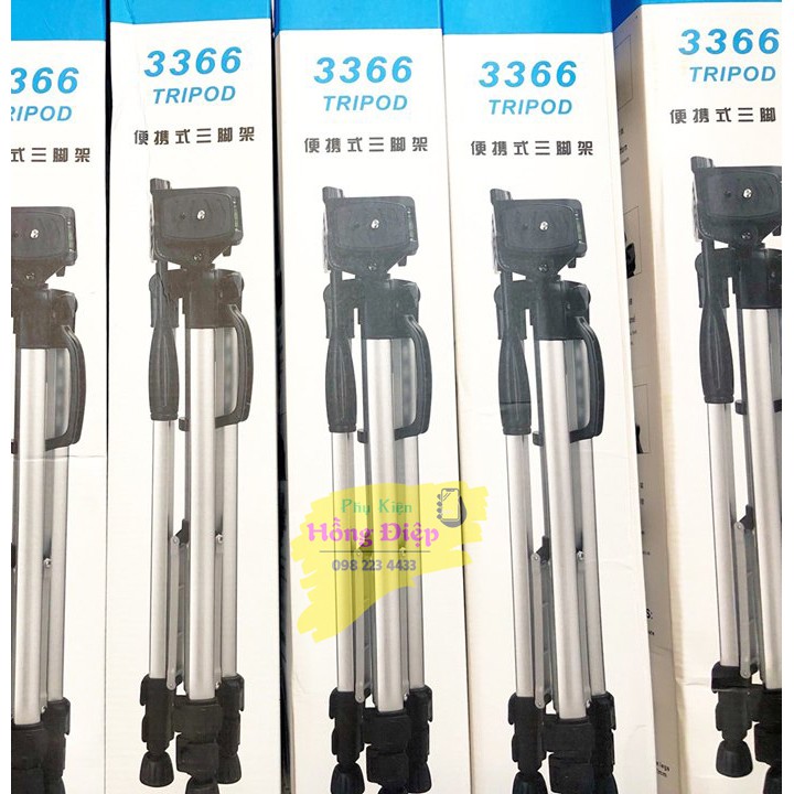 Giá Đỡ Điện Thoại Máy Ảnh Tripod 3366 cao 150cm