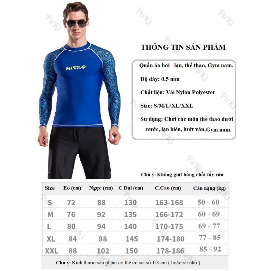Quần áo bơi, lặn biển S60, mau khô, co giãn cao cấp - POKI - Hàng nhập khẩu | BigBuy360 - bigbuy360.vn