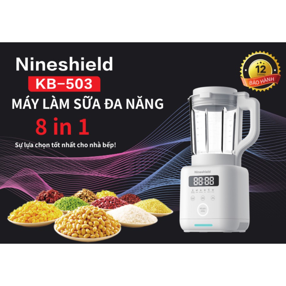 MÁY LÀM SỮA HẠT ĐA NĂNG NINESHIELD 8 trong 1