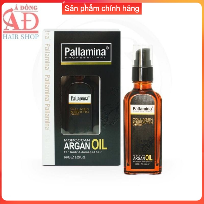 PALLAMINA ARGAN OIL TINH DẦU DƯỠNG TÓC CAO CẤP COLLAGEN ITALY 60ML