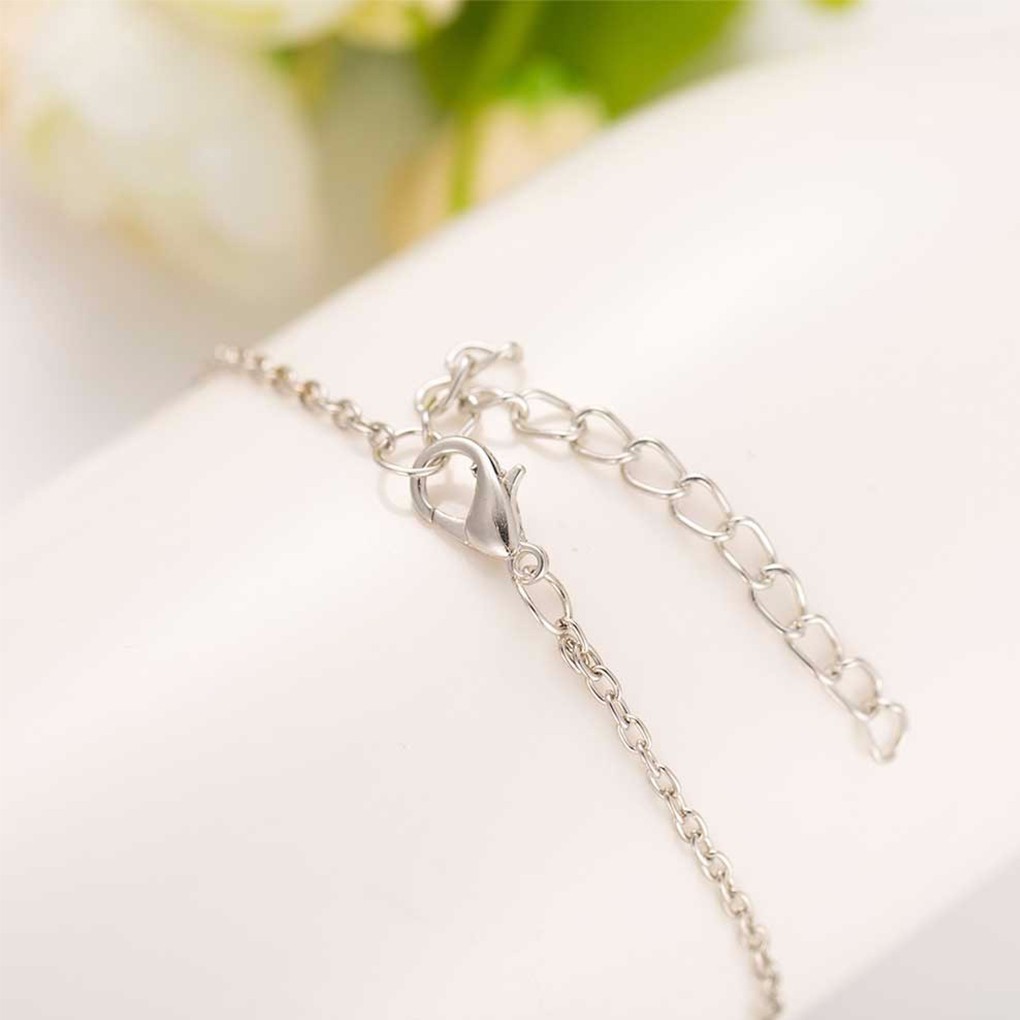 Dây chuyền mặt hình trái tim đính kim cương giả thời trang cho nữ