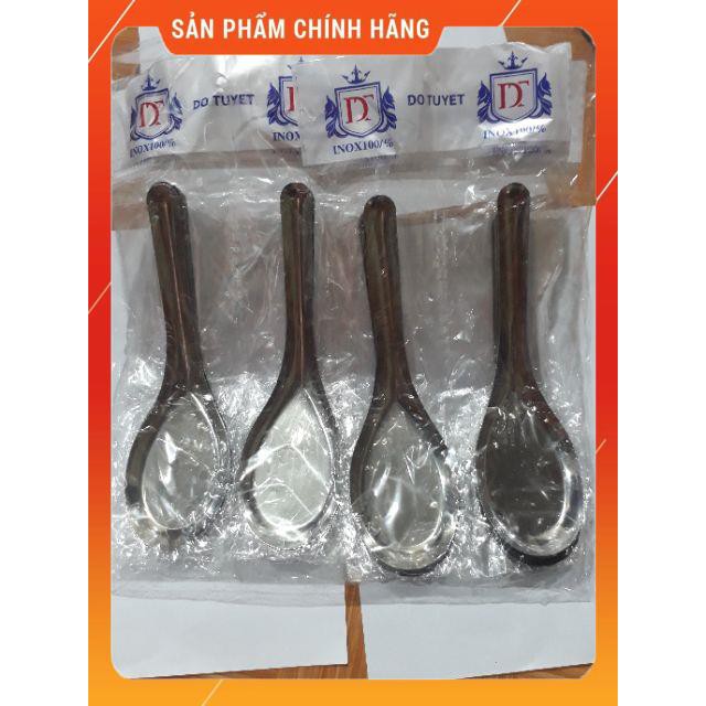 [HÀNG SIÊU TỐT] Combo 10 thìa inox hoa sen