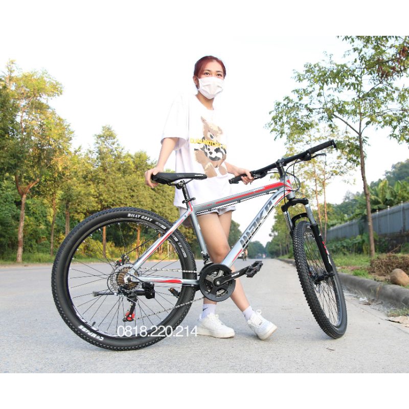 Xe Đạp Thể Thao Địa Hình Bền, Đẹp, Chắc Chắn Thương Hiệu MAKE Chính Hãng size 26