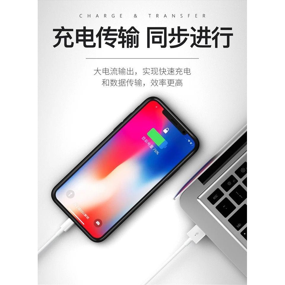 Apple Dây Cáp Sạc Truyền Dữ Liệu Dài 2m Cho Ipad / Iphone5 / 6s / 7 / 8 / X / 11