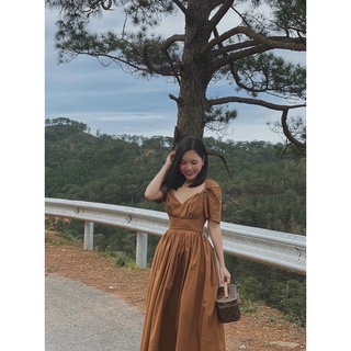 ĐẦM MIDI NƠ VAI BIG SIZE