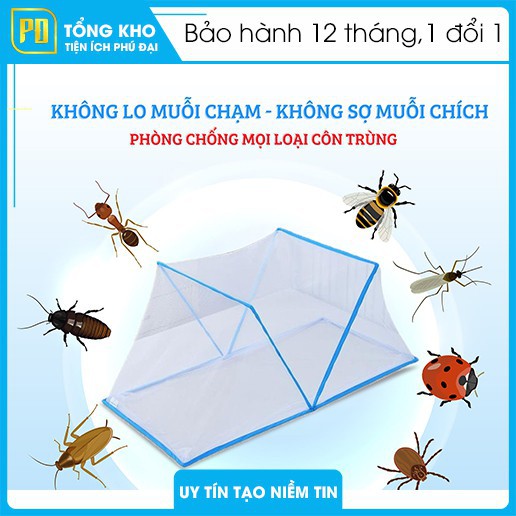 Màn Lưới Chống Muỗi Gấp Gọn 1,6mx2m (𝑭𝑹𝑬𝑬 𝑺𝑯𝑰𝑷) Màn gấp Tiện Dụng Cho Người Lớn Và Trẻ Em (Mùng Lưới Chống Muỗi Cao Cấp)