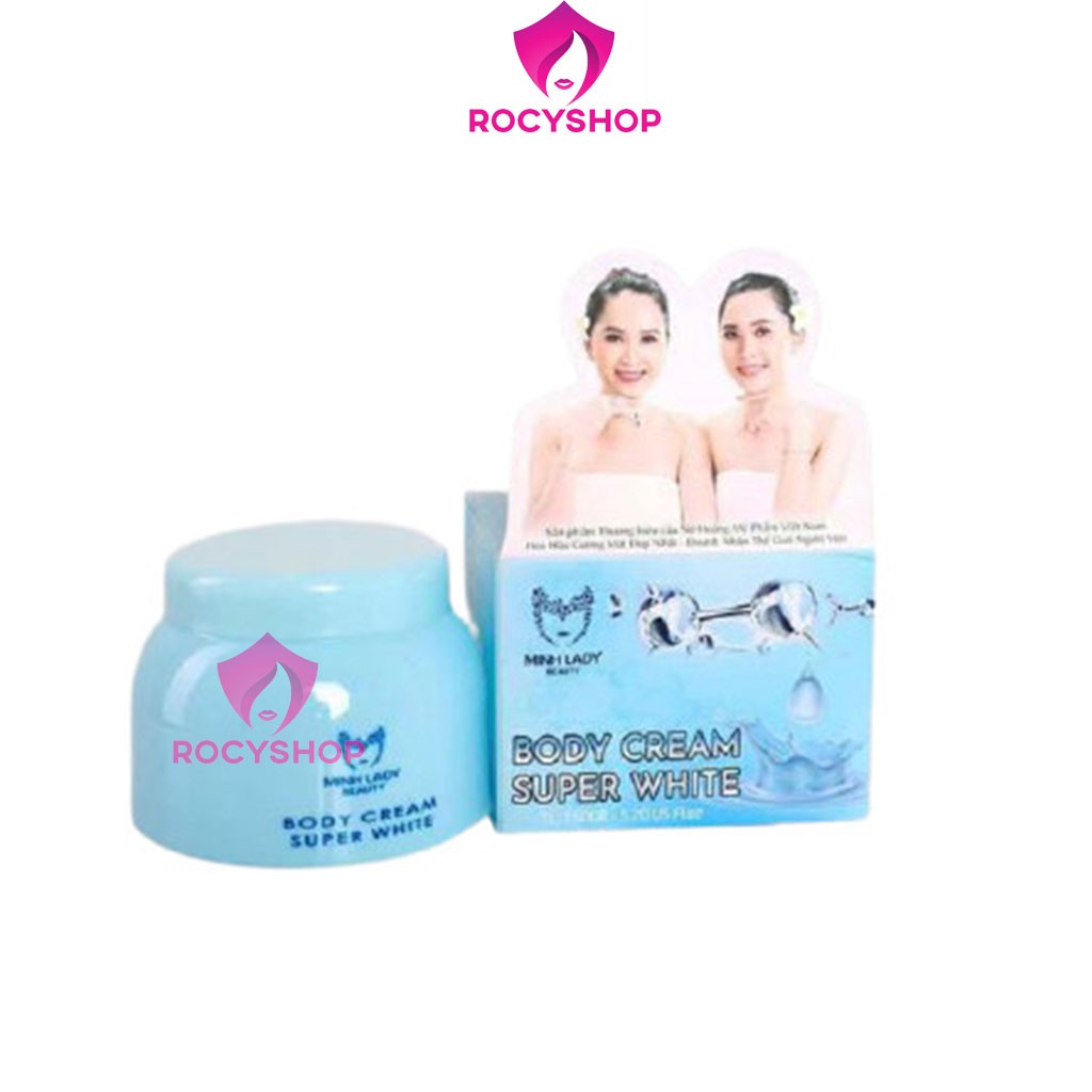 [MUA 1 TẶNG 1] Kem Body Super White Minh Lady Beauty, trắng da toàn thân, Tặng kèm 1 tắm trắng thuốc bắc, siêu tiết kiệm