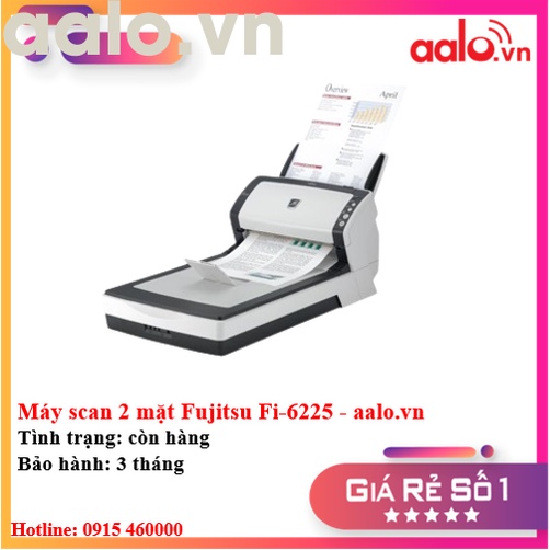 Máy scan 2 mặt Fujitsuu Fi6225 - Bảo hành 3 tháng - AALO.VN