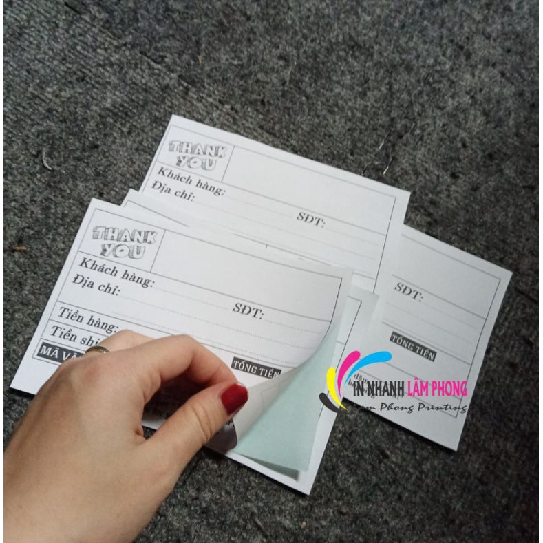 100 Tem Dán Có Ô Ghi tên Shop, mã vận đơn 10*7cm