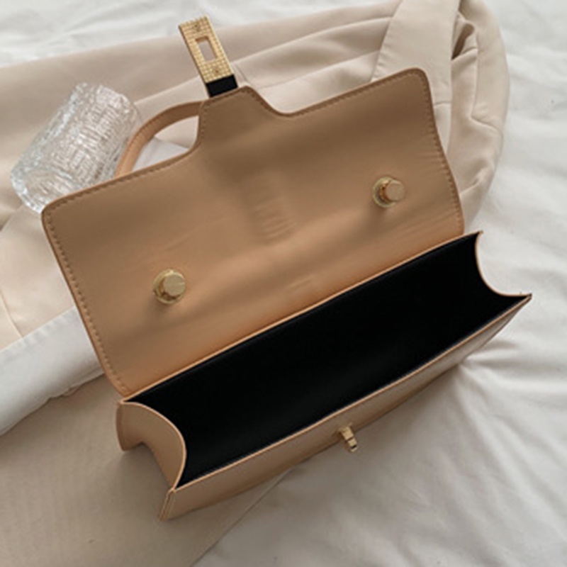 Túi Đeo Vai Hình Vuông Cỡ Nhỏ Phối Dây Ruy Băng Đơn Giản Thời Trang Cho Nữ