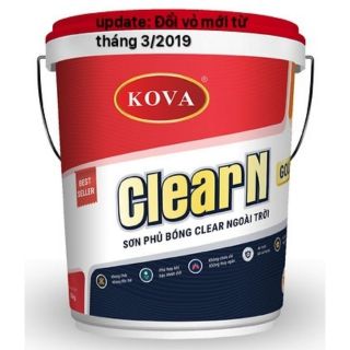 Sơn phủ bóng KOVA ngoài trời CLEAR 1kg (SP CHINH HANG)