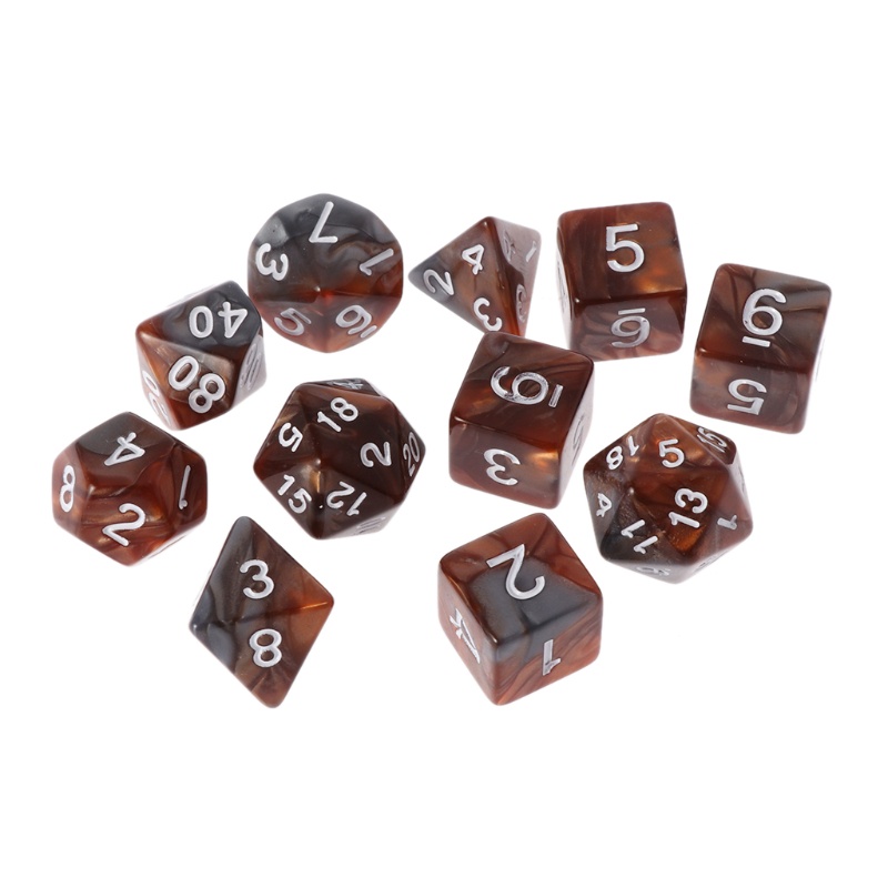 11 xúc xắc SPMH D4 D6 D8 D10 D12 D20 cho RPG DND D&amp;D