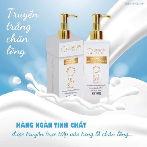 COMBO Truyền Trắng Chân Lông, Tẩy Tế Bào Chết QUEENIE SKIN - Kích Trắng Body Cao Cấp - HÀNG CHÍNH HÃNG