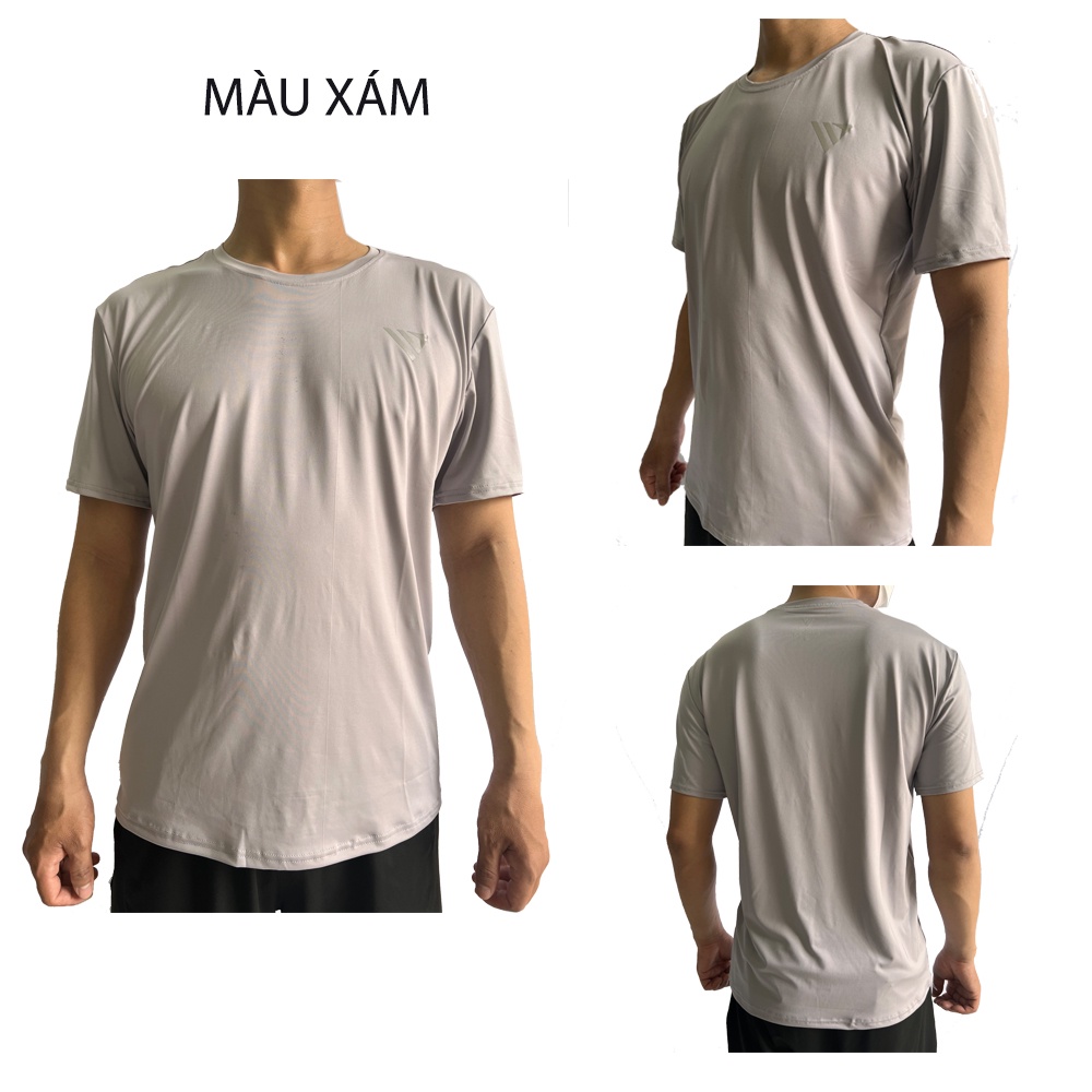 Áo Thun Thể Thao Nam VERMOS V15 Cổ Tròn Tay Ngắn Vải Thun Lạnh Chuẩn Form