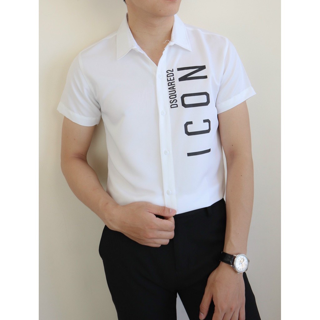 Áo sơ mi nam ngắn tay form Hàn Quốc chất lụa chống nhăn cao cấp