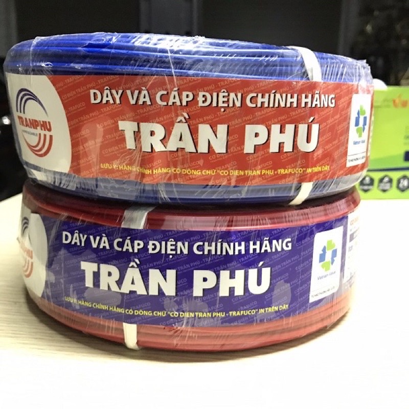 1m Dây Điện Đơn Trần Phú 1x1mm 1x1,5mm 1x2,5mm 1x4mm 1x6mm
