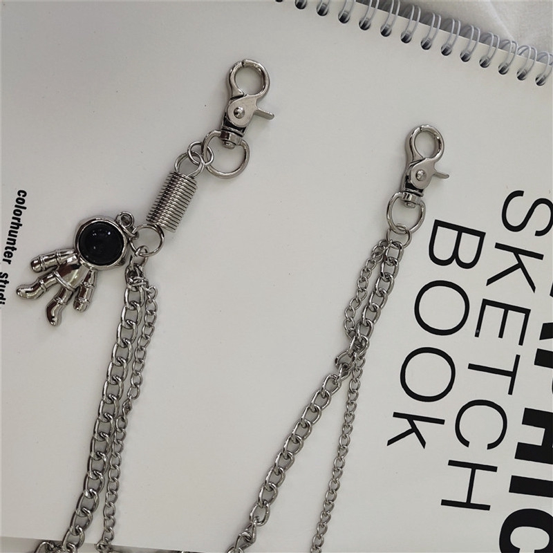 Dây xích đeo trang trí quần phong cách vintage sành điệu