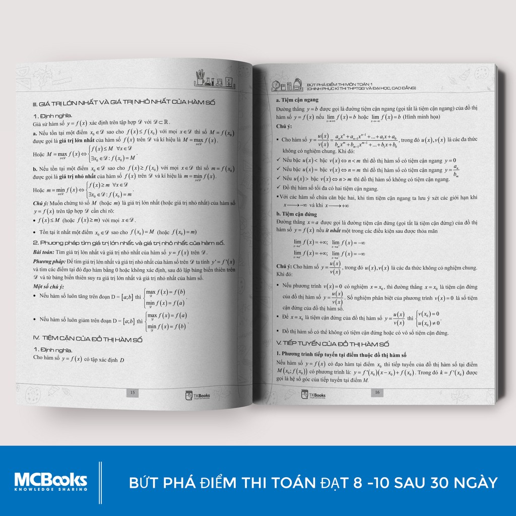Sách - Bứt phá điểm thi môn Toán 1 ( Chinh phục kì thiTHPT QG và Đại Học, Cao Đẳng) | BigBuy360 - bigbuy360.vn