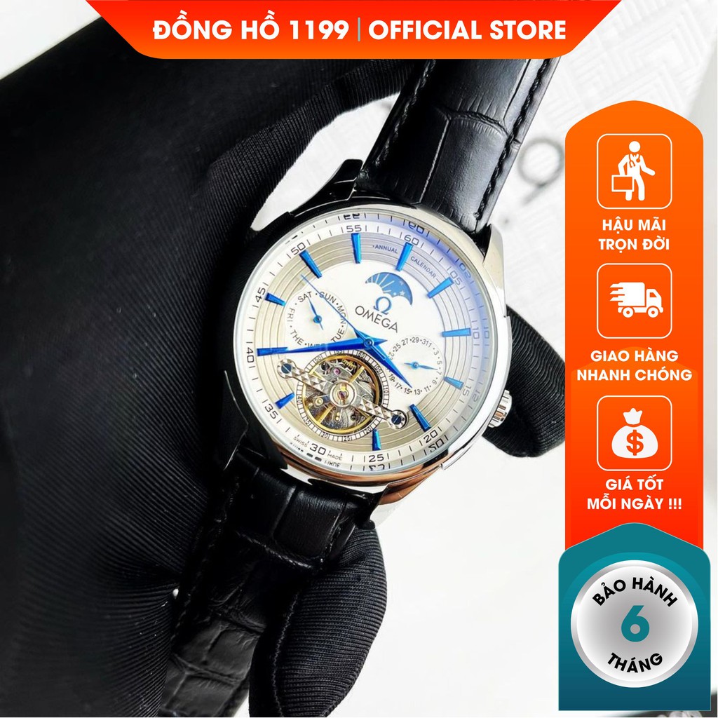 [QUÀ TẶNG]  Đồng hồ nam - Đồng Hồ Cơ Dây Da Máy Chuẩn Chất Liệu Cao Cấp Chống Nước Chống Xước  A77HZ- 1199 Watches | BigBuy360 - bigbuy360.vn