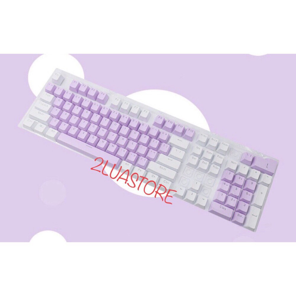 Bộ Keycap ABS xuyên LED nhiều màu 104 phím cho bàn phím cơ