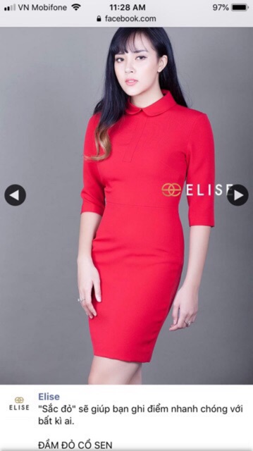 Đầm Elise đen size L