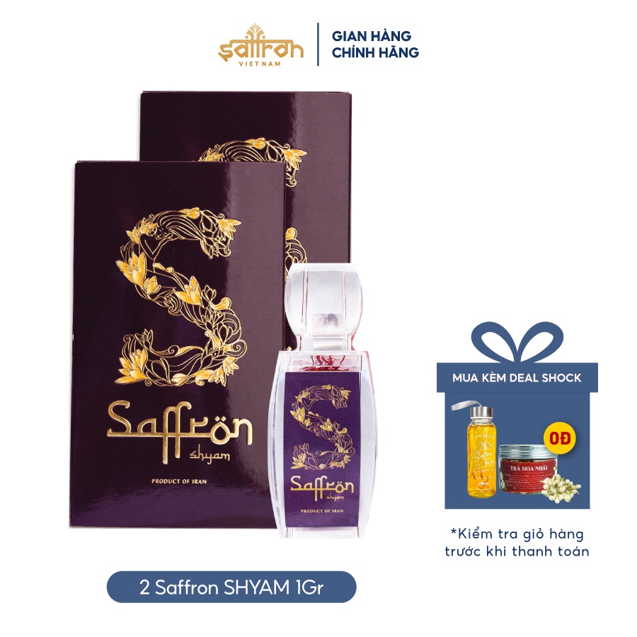 Nhụy Hoa Nghệ Tây Saffron SHYAM 2 hộp 1gram/hộp