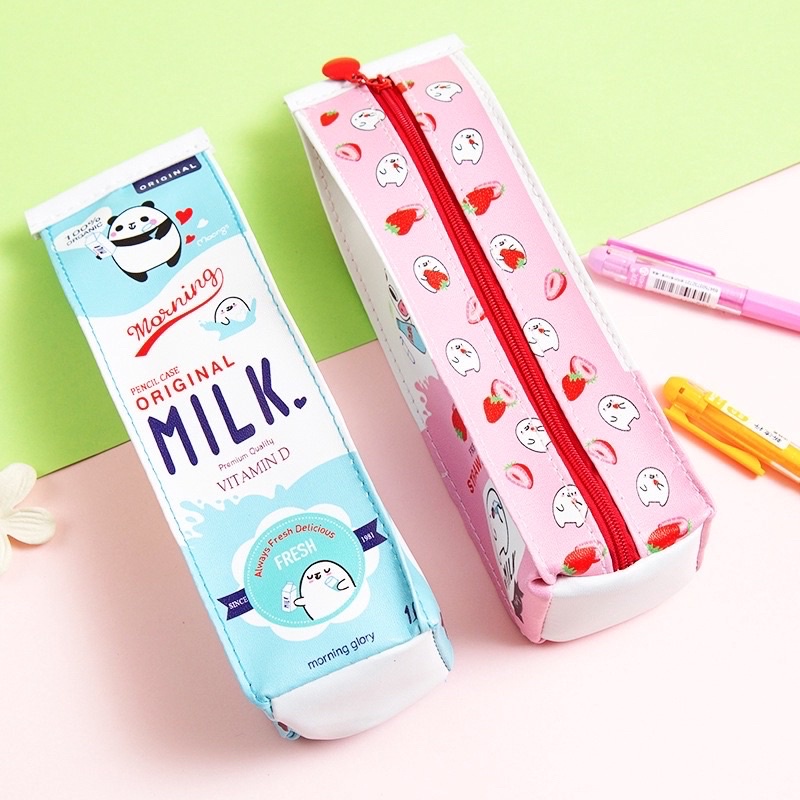 Túi bút hình sữa