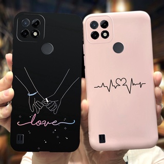 Ốp Điện Thoại Dẻo Hình Trái Tim Nhiều Kiểu Độc Đáo Dành Cho Realme C21Y 2021 / Realme C21 Rmx3201 6.5"
