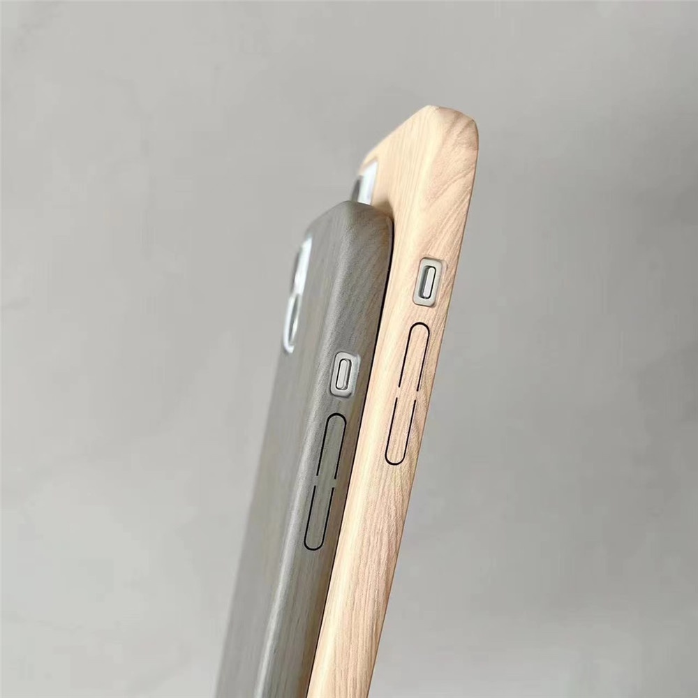 Ốp Điện Thoại Giả Da PU Họa Tiết Vân Gỗ Cho iPhone 13 11 12 Pro Max Mini 12Pro 13Pro X XS Max XR 7 8 Plus