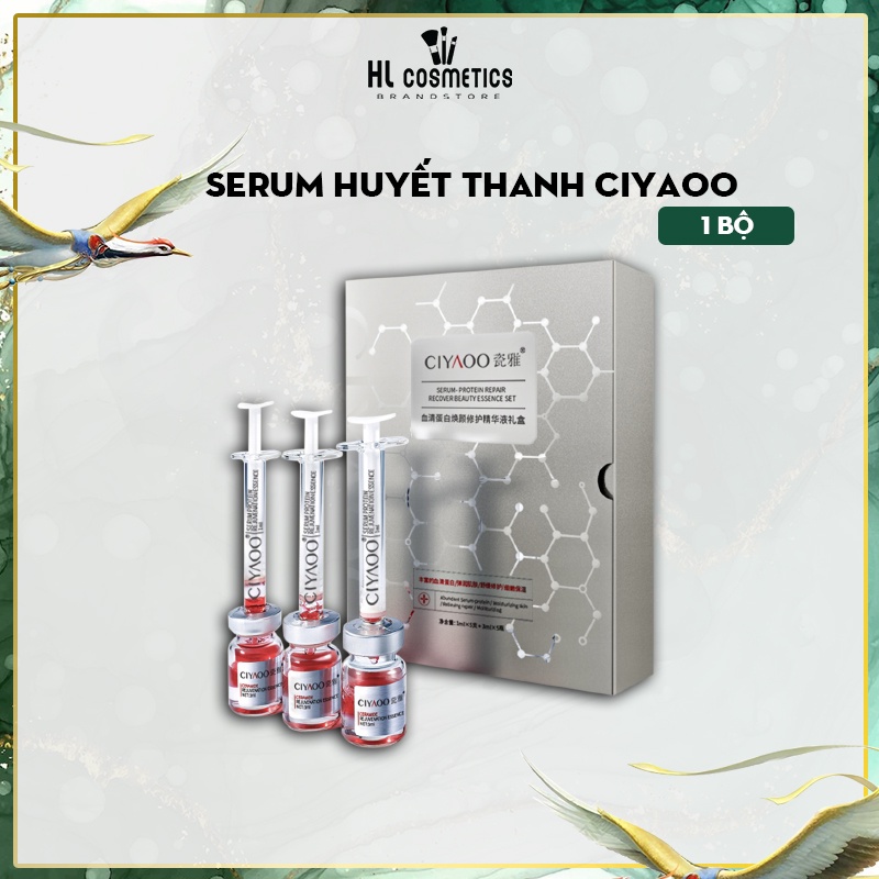 BỘ CHĂM SÓC DA CIYAOO SERUM HUYẾT THANH DƯỠNG CHẤT CHỐNG LÃO HÓA 1ml x5 +3ml x5 QX0021