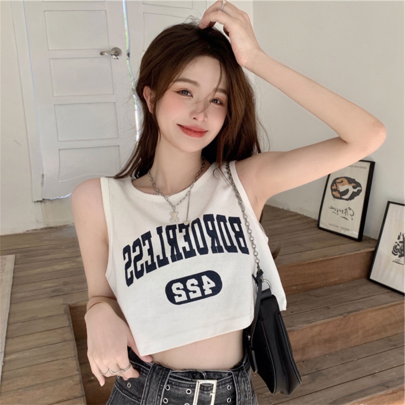 Áo Tank Top Không Tay Dáng Ôm Thời Trang Mùa Hè Cho Nữ
