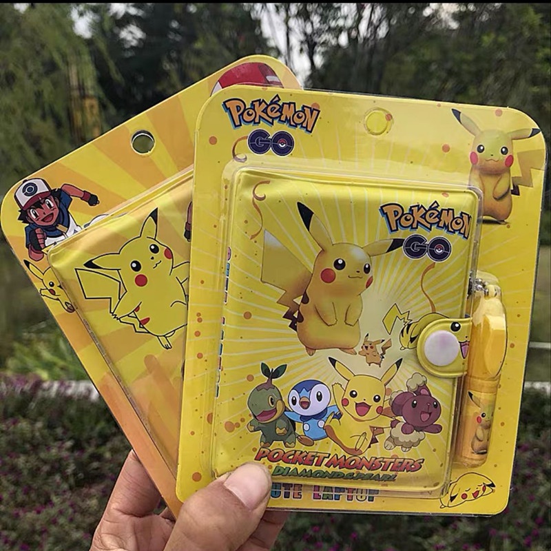 Bộ Sổ Tay In Hình Pikachu Hoạt Hình Dành Cho Trẻ Em