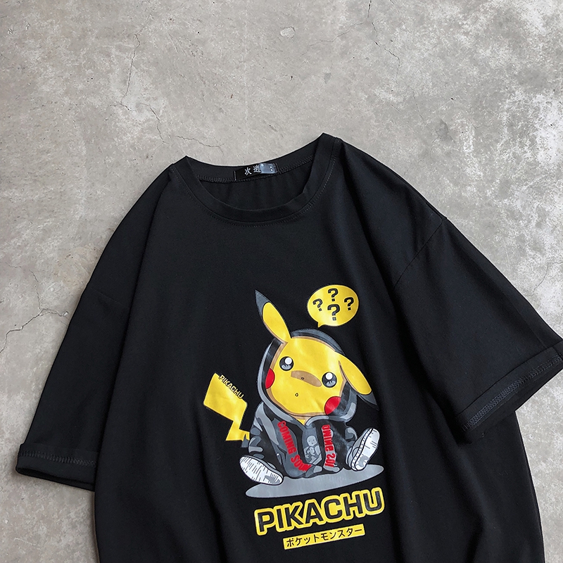Áo Thun Tay Ngắn In Hình Pikachu