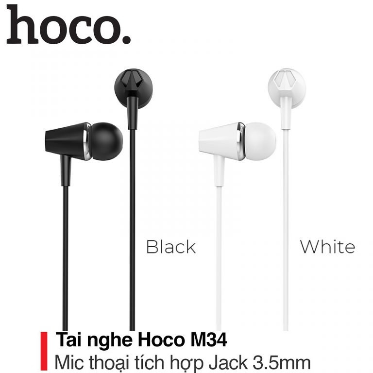 Tai nghe nhét tai Hoco M34 chính hãng FREE SHIP