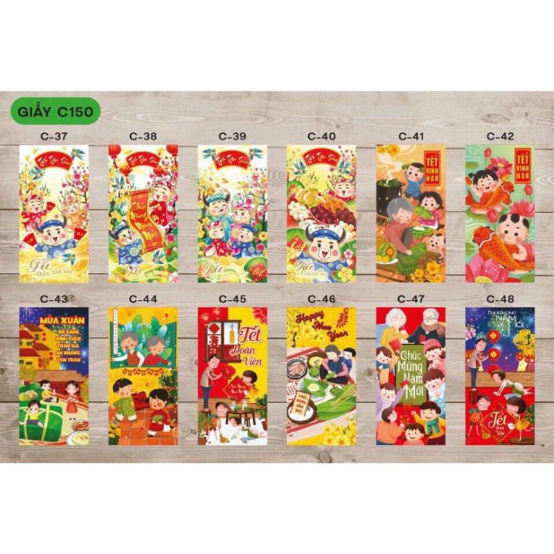 10 bao LÌ XÌ NHIỀU MẪU 2021,,,