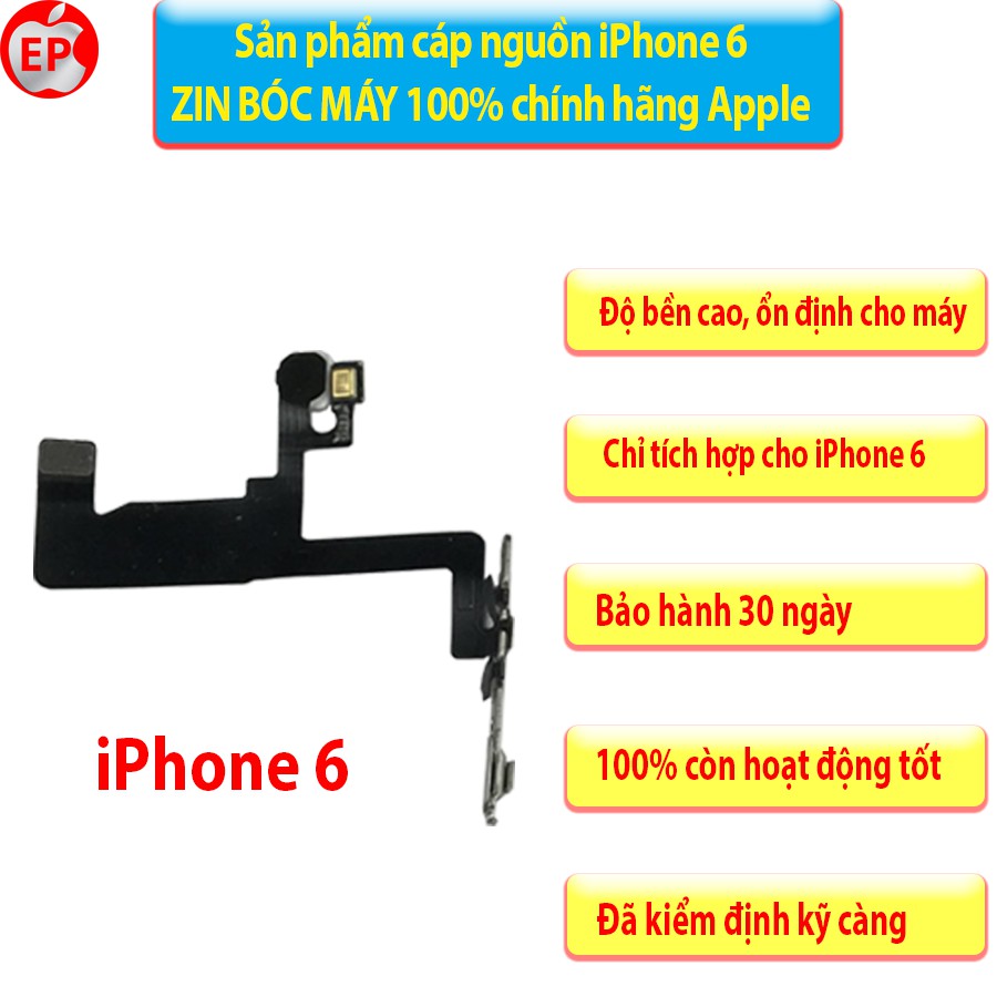 Cáp Nguồn iPhone 6, 6S, 6 Plus, 6S Plus ZIN BÓC MÁY chính hãng Apple