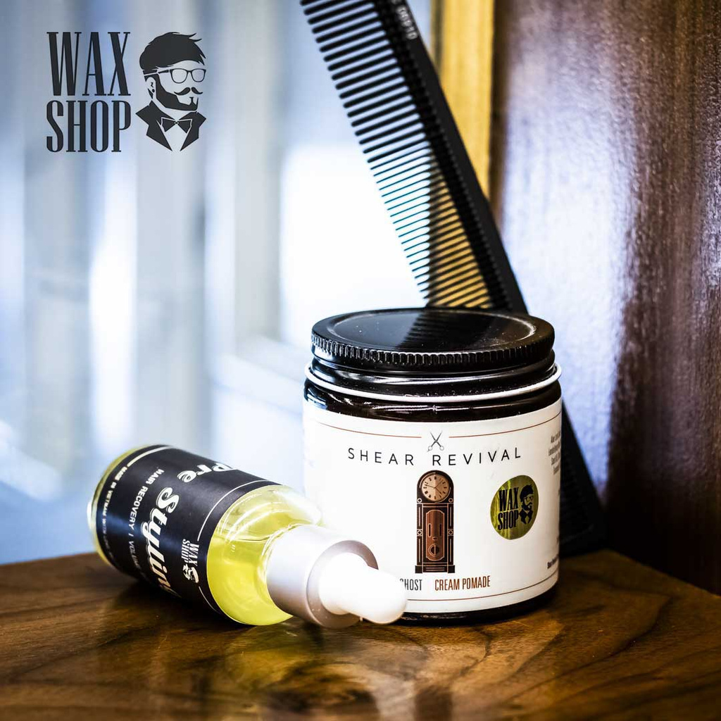 Sáp Vuốt Tóc Gray Ghost Cream Pomade⚡[Chính Hãng]⚡ Siêu Giữ Nếp tới 24 Tiếng, Tặng Kèm Pre-Styling Oil và Lược Sấy