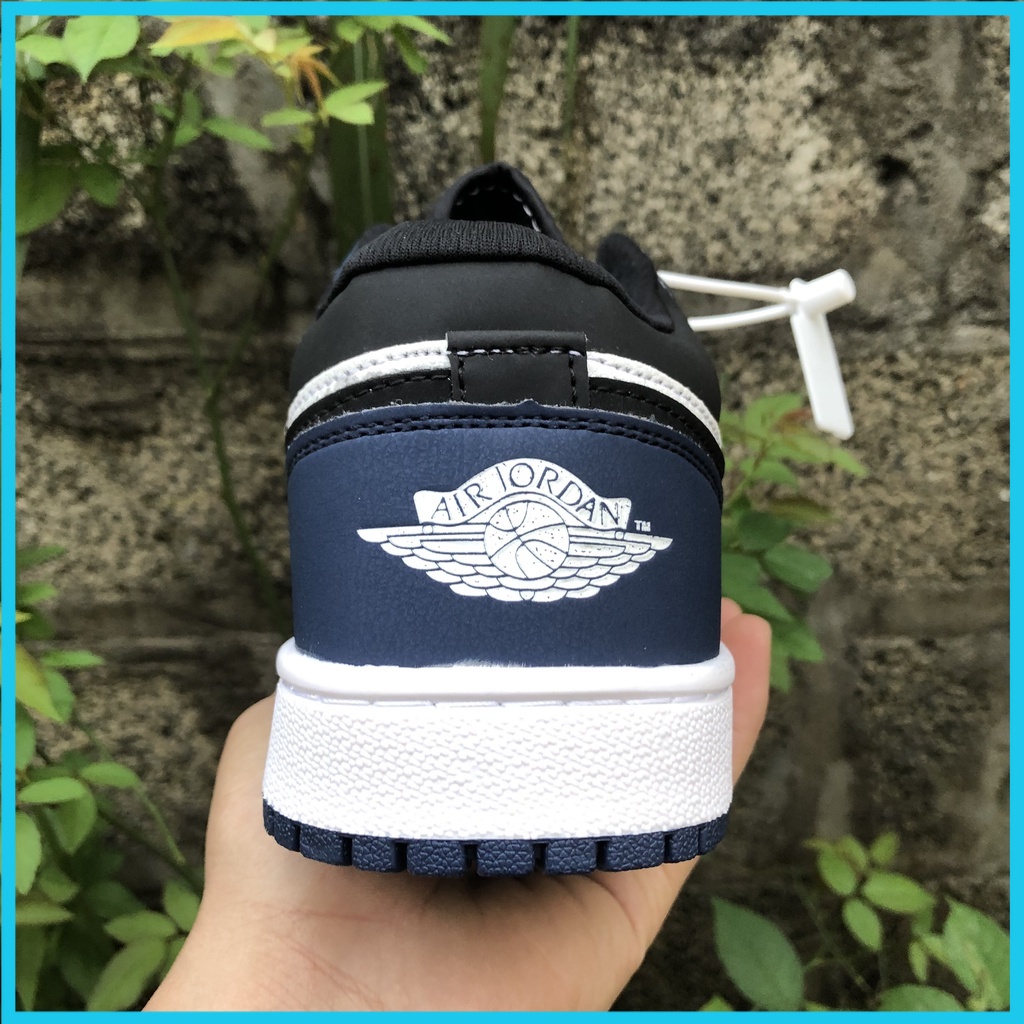 Giày Thể Thao Sneaker Nam Nữ 𝐉𝐨𝐫𝐝𝐚𝐧 Cổ Thấp JD1 Low Màu Xanh Than Navi Hàng 11 Full Bill Box