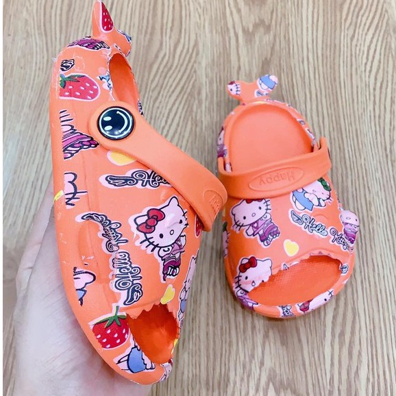 [𝐒𝐀𝐋𝐄] Dép Cá Mập Hở Mũi Quai Hậu Siêu 𝐍𝐡ẹ Siêu 𝐂𝐔𝐓𝐄 Hình Hello Kitty Dành Cho Bé 3 Màu Full Size 18-23