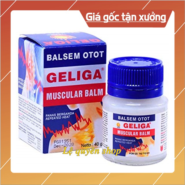 Ảnh thậtdầu cù là lửa geliga muscular balm 40gr + xoa dịu những cơn đau - ảnh sản phẩm 1