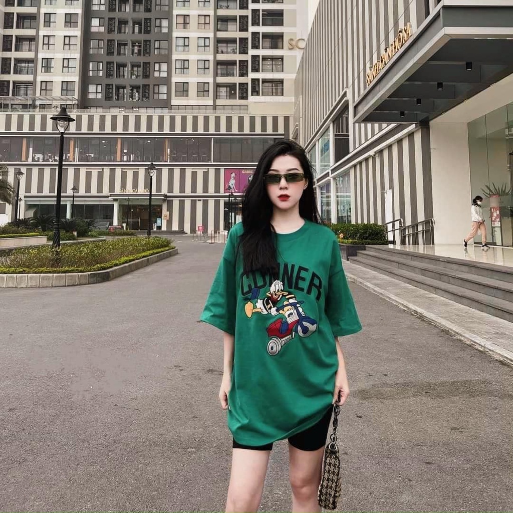 ÁO phông  VỊ.T DONANA XANH LÁ ĐẬM(kèm ảnh thật và video)