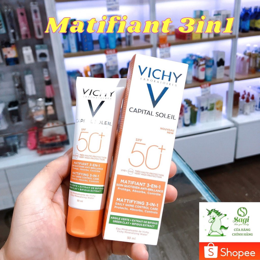 Kem Chống Nắng Vichy 3in1 Thương Hiệu Pháp