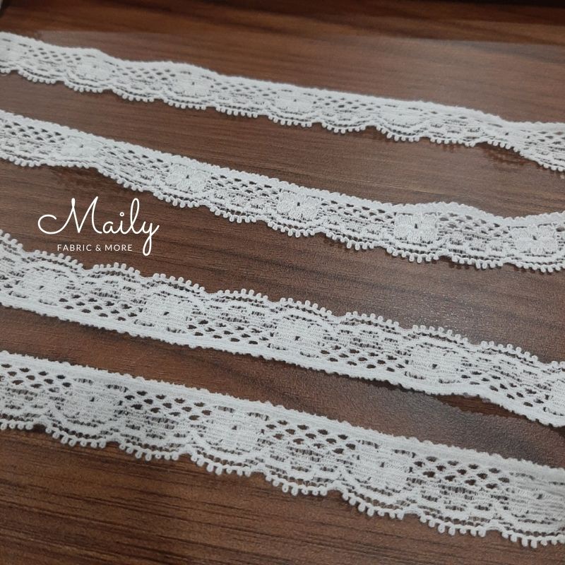 Ren thun viền quần lót trang trí váy áo trẻ em bản 1,5cm- Maily shop