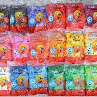Bóng bay cao su tròn đủ màu(túi 100quả)- kèm ảnh thật
